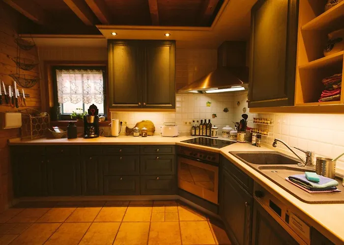 Malerisches Holzhaus 